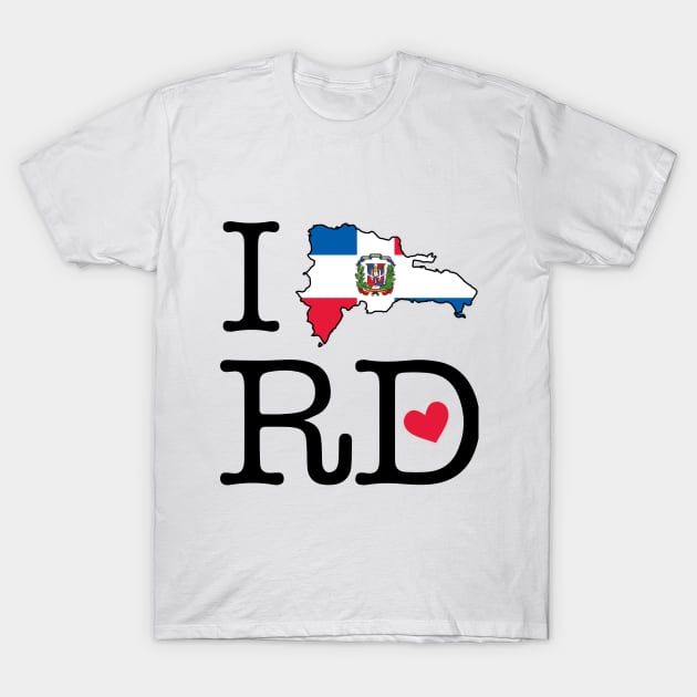 I LOVE RD (Dominican Republic) T-Shirt by bypicotico